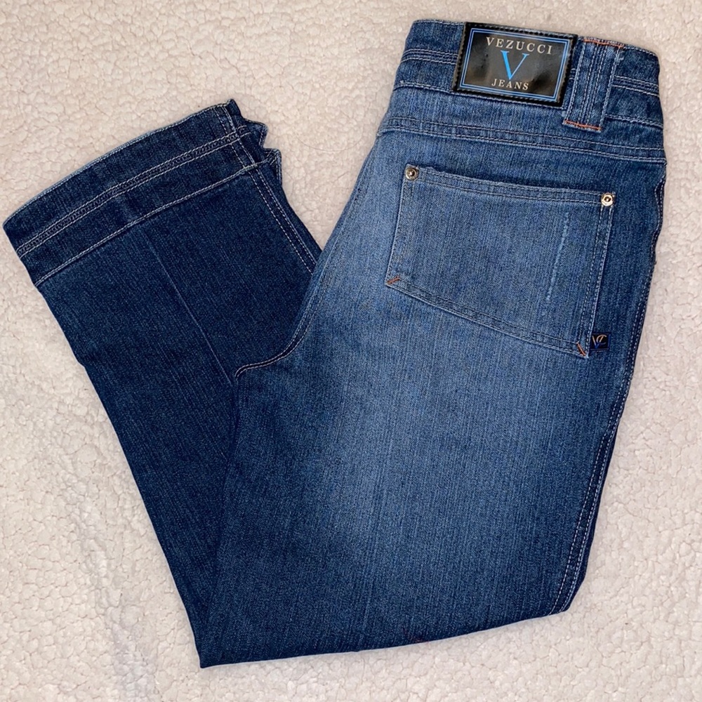 Vezucci Crop Blue Jeans Size 10